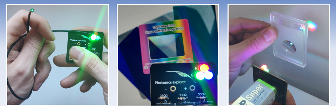 Photonics Explorer Kit: Valo-opin kokeellinen opetuspaketti yläkouluun, lukioon ja ammatilliseen koulutukseen